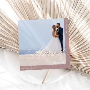 書道の写真結婚したと明るい シーズンカード