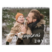 書道の切れ端月写真コラージュ カレンダー (カバー)