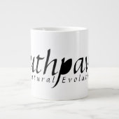 書道の南の手（自然進化）ジャイアン ジャンボコーヒーマグカップ (正面)