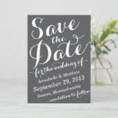 書道の原稿のセーブ・ザ・デート案内 招待状 (スタンド正面)