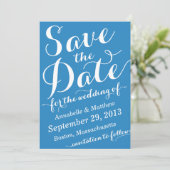 書道の原稿のセーブ・ザ・デート案内 招待状 (スタンド正面)