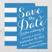 書道の原稿のセーブ・ザ・デート案内 招待状 (正面/裏面)