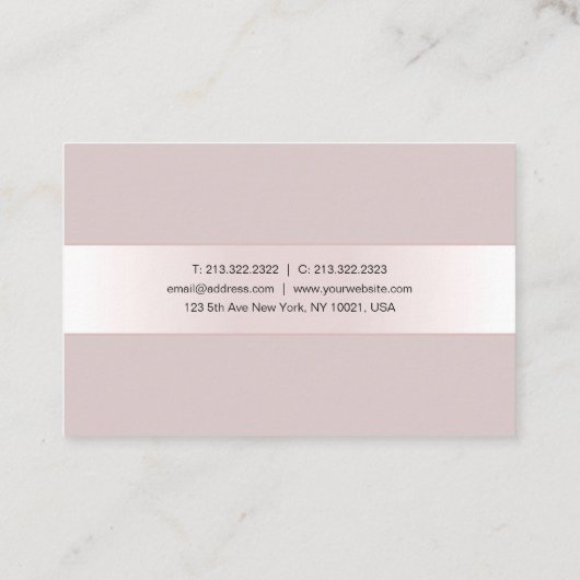 書道の原稿の創造的なデザインの贅沢のテンプレート 名刺 (裏面)