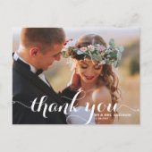 書道の原稿の結婚式は郵便はがき感謝していしています ポストカード (正面)