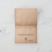 書道の原稿の鳩は感謝していしています サンキューカード (内部)