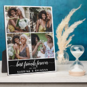 書道の友最高の人の永遠の写真コラージュ フォトプラーク (側面)