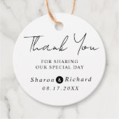 書道の台本あり結婚よう フェイバータグ (正面)