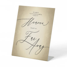 書道の台本天国は遠くにはるか結婚のサイン