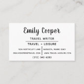 書道の名刺 名刺 (正面)