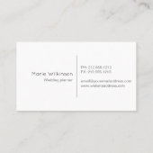 書道の名刺 名刺 (裏面)