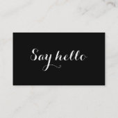 書道の名刺 名刺 (裏面)