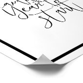 書道の始まりは美しい年だ ポスター (角)