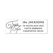 書道の家名・差出人住所より セルフインキングスタンプ (デザイン)