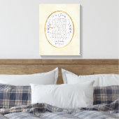 書道の家族オードリー・ジャンヌと名前Ca キャンバスプリント (インサイチュ (寝室))