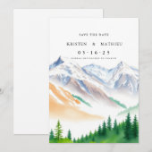 書道の山 セーブザデート (正面/裏面)