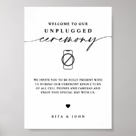 書道の差し抜結婚き式標識 ポスター