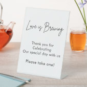 書道の愛が醸造されている 台座サイン (インサイチュ)