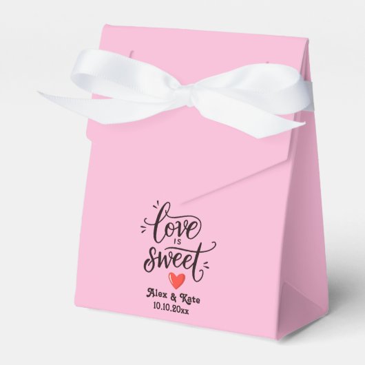 書道の愛はライトピンクに甘結婚い フェイバーボックス (正面サイド)