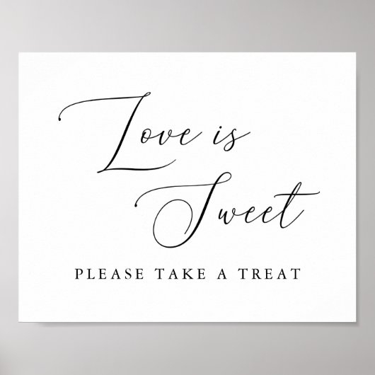 書道の愛は甘い印を取る ポスター (正面)