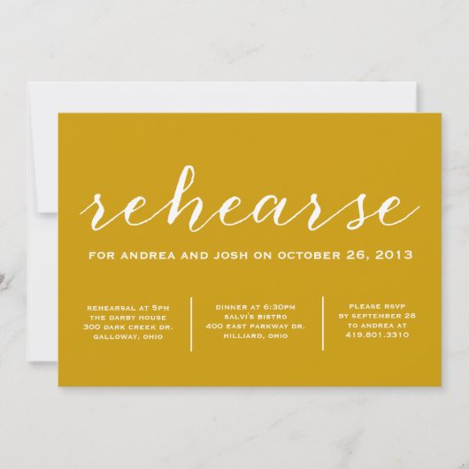 書道の招待状のリハーサルをしよう 招待状 (正面)