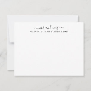 書道の新婚スタイリッシュ者 ノートカード