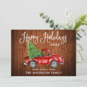 書道の木材ヴィンテージトラックの写真バック シーズンカード (スタンド正面)