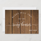 書道の木素朴、私のリングや輪持参人に ノートカード (正面)