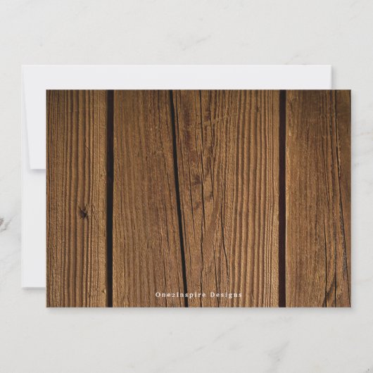 書道の木素朴、私のリングや輪持参人に ノートカード (裏面)