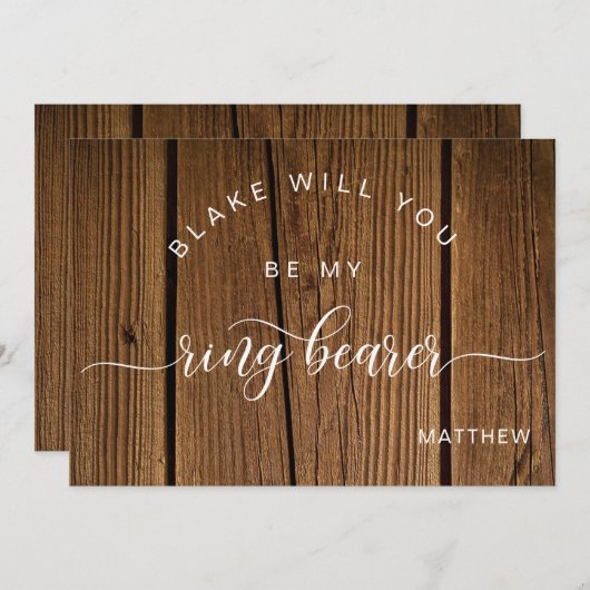 書道の木素朴、私のリングや輪持参人に ノートカード (正面/裏面)