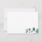 書道の森の緑 出欠カード (裏面)