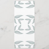 書道の植物学結婚のメニュー メニュー (裏面)