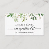 書道の植物籍結婚簿 エンクロージャーカード (正面)