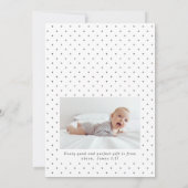 書道の洗礼シンプル式 招待状 (裏面)