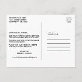 書道の熱帯フローラ日付の変更 ポストカード (裏面)