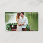 書道の登結婚録写真テラコッタ エンクロージャーカード (裏面)