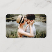 書道の登結婚録写真Sage Green エンクロージャーカード (裏面)