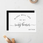 書道の白黒は私のリングや輪ベアラーカード ノートカード (正面/裏面インサイチュ)