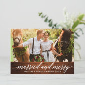 書道の結婚した木メリーと結婚写真 シーズンカード (スタンド正面)