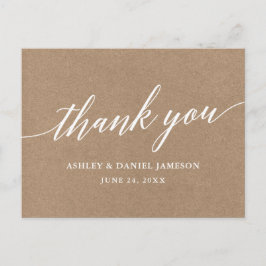 書道の結婚クラフトありがとうはがき シーズンポストカード