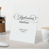 書道の結婚ナース水和ステーション飲料 台座サイン (インサイチュ)