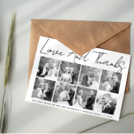 書道の結婚台本ありがとう写真集 サンキューカード