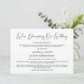 書道の結婚縮小エレガント化 案内状 (スタンド正面)