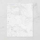 書道の結婚詳細カード | Burgundy エンクロージャーカード (裏面)