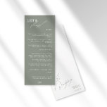 書道の緑モダンのメニューを結婚楽しもう メニュー<br><div class="desc">新しいミニマル結婚リストのメニューデザイン。シックなモダンルックのための上品なセリフタイポグラフィと習字を組み合わせた。..緑のセージのこのデザイン素晴らしは、素朴な、夏、秋、春国または屋外のためであ結婚る。あなたもしは救済質問を持って欲しいか、下のボタンを使用して私（マリア）を使用して、私は幸せです！</div>