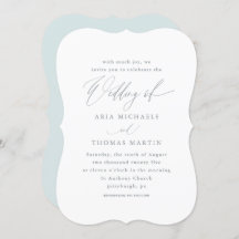 書道の美しい青結婚色