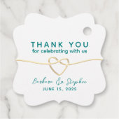 書道の脚本結婚に感謝 フェイバータグ (裏面)