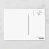 書道の花とオーナメント ポストカード (裏面)