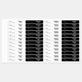 書道の薄い黒と白ろうそくラベル ラベル (シート)