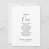 書道の表第1座席表 招待状 (正面)