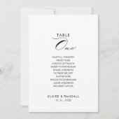 書道の表第1座席表 招待状 (正面)